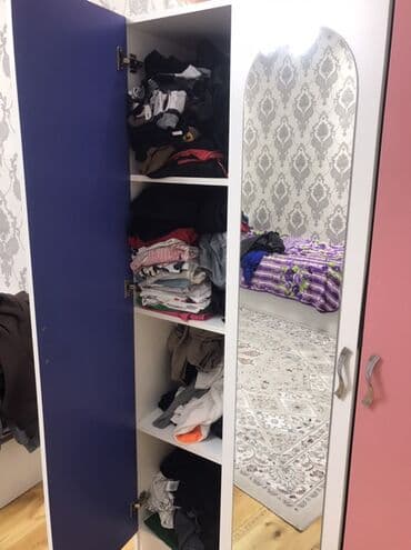 Otaq bitkiləri: Oğlan və qız üçün, İşlənmiş, 3 qapılı, Açılan, Düz dolab — 3