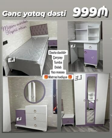 tuba: *Gənc Yataq dəsti 999AZN💥* ✔️Rəng seçimi var *Çatdırılma və — 1