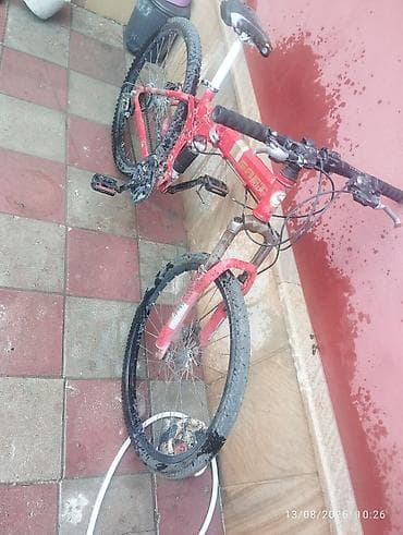 velo: Dağ velosipedi – SAS Sport, qırmızı rəng. - Çərçivə: yüngül alaşımlı — 4