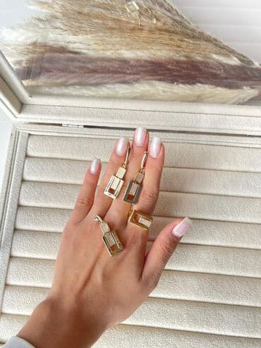 toy nişan xoncaları: Qadın zinət əşyaları dəstləri – müxtəlif modellər - Dördbuta (yonca) — 11