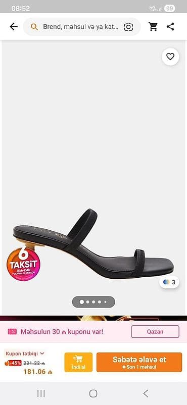 Tərliklər, Ölçü: 38.5, rəng - Qara, Yeni — 2