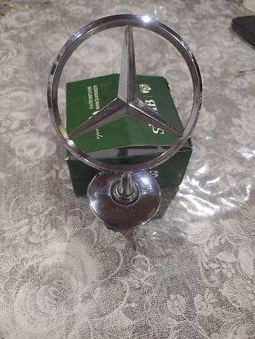 mersedes guzgu: Mercedes-Benz kapot emblemi (ulduz loqo) - Material: xrom örtüklü — 1