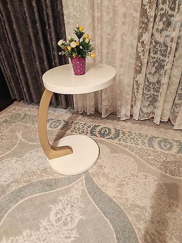 şuşə stollar: Jurnal masası, Yeni, Açılmayan, MDF, Yumru masa — 4