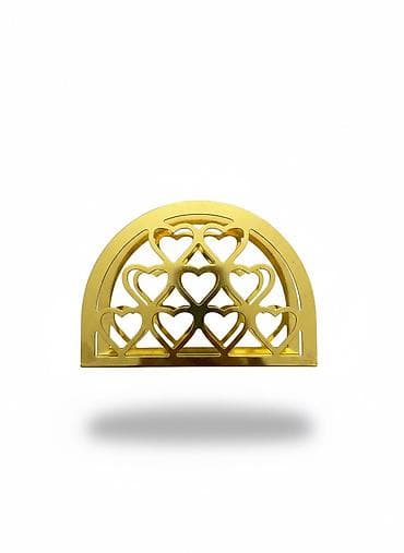 dipcek gulleri: Metal salfet qutusu/salfetlik - Material: paslanmayan polad — 7