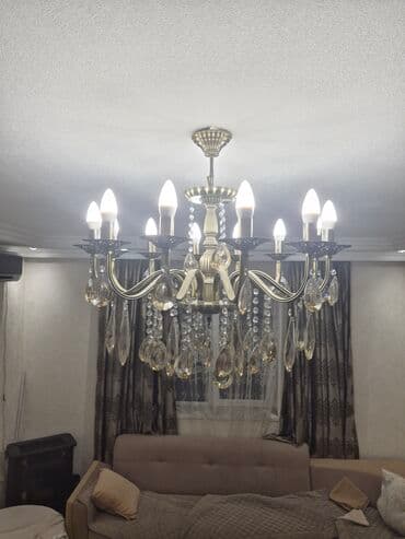 Lent lampalar: Çılçıraq, 10 və daha çox lampa, Metal — 1