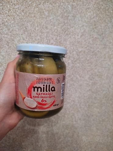 biber qazı: Kampot 15 manat turşular 10 manat armud və bibər turşusu — 5