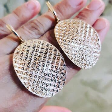 750 əyar qızılın alış qiyməti: Sırğa, Sarı qızıl, 585 Əyar, 727 g — 2