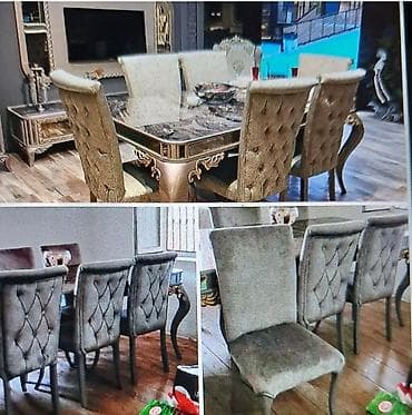 fab emulsiya: ✔️600 man(Sumqayıt). Masa desti. YENİDİR ‼️ 6 oturacaqla.Oturacaqlar — 1