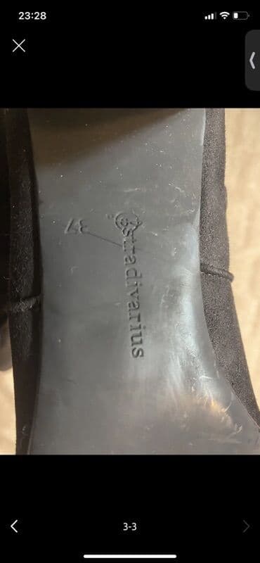 кирзовые сапоги купить: Ботфорты, Stradivarius, Размер: 37, цвет - Черный, Б/у — 3