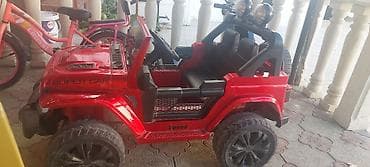 uşax: Uşaq üçün elektrikli “jeep” tipli maşın - Rəng: qırmızı - Korpusda — 3