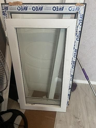 PVC pəncərə çərçivələri – şüşəli - Material: ağ rəngli PVC profil