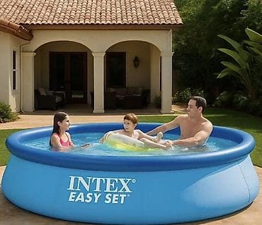 bas gitara: Şişmə və karkaslı hovuzlar – INTEX Easy Set və INTEX Frame seriyası — 1