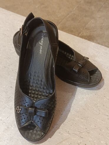 женские пляжные шлепанцы: Размер: 39, цвет - Черный, Новый — 2