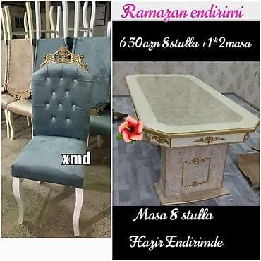 stol ve stullarin qiymeti: Masa stull desti — 1