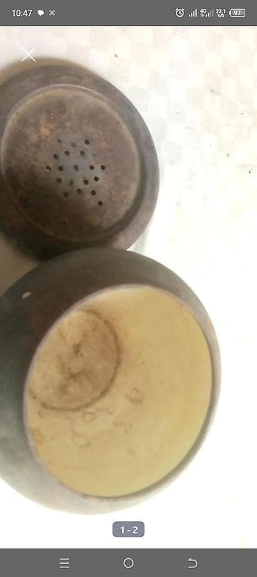 samovar altı podnos: Məhsul: Metal tüstü/üfunət məhv edici kömür qabı (mücəvhər və ya buxur — 1