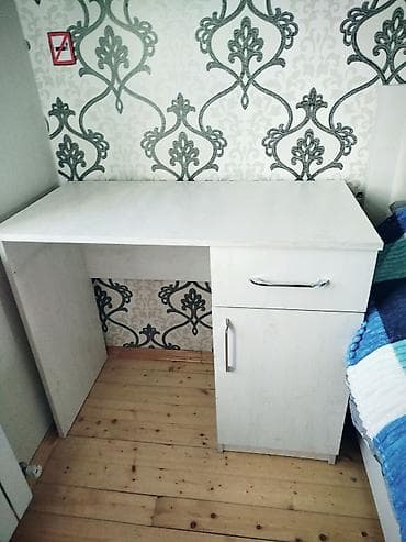 dərs masa: Düz masa, Stulsuz, Polkalı, Siyirməli, Teksturalı laminat — 1