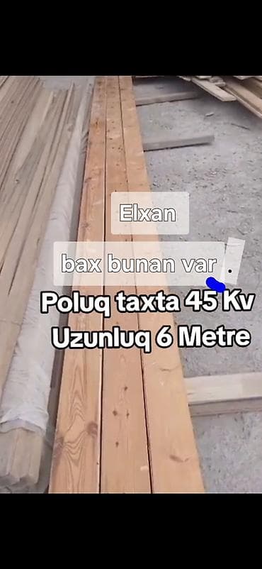 Taxtalar, uzunluğu - 6 m — 2