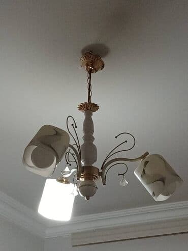 Stol lampaları: Çılçıraq, 5 lampa, Metal — 4