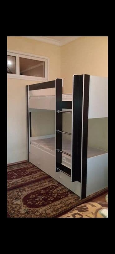 hazır pilləkənlər: Oğlan və qız üçün, Çarpayı, Matras ilə, Siyirməli, MDF — 5