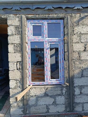 çöl qapilari: Yeni İkiqat şüşə paketi Plastik pəncərə, Еni: 80 sm, Uzunluğu: 200 sm, Pulsuz quraşdırma — 8