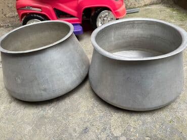 karaca azerbaycan qab qacaq: Qazan, rəng - Gümüşü, Alüminium — 2