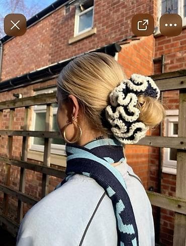 bil: Məhsul: Əl ilə toxunmuş scrunchie (saç rezini) unvan Hezi Aslanov — 1