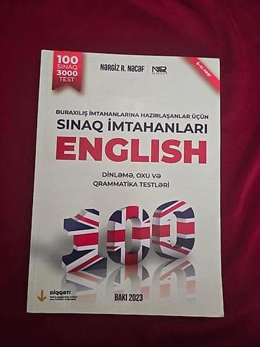 Məhsul: “Sınaq İmtahanları – English” test toplusu Müəllif: Nərgiz R — 1