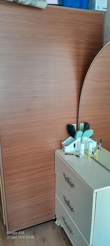 dolab paltar: Geniş həcimli qarderob dəsti - Material: ağac teksturalı laminat — 3