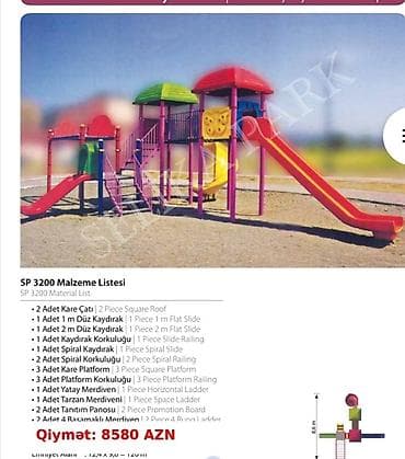 Polietilen Uşaq Oyun Qrupları – SP 1600, SP 1400, SP 2230 SP 1600 — 10