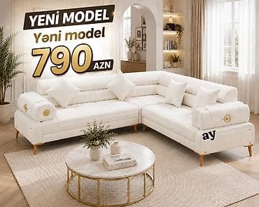 nerj cen: ✨ *MÖHTƏŞƏM YENİ MODEL KÜNC DİVAN — 790 AZN!* ✨ 🛋️ Ölçü: 2×3 🔹 Kürək — 1