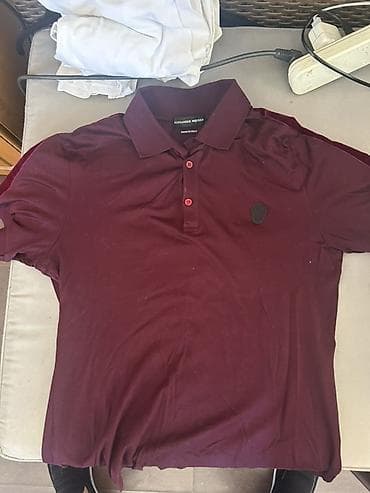 cinsi: Alexander McQueen polo köynəyi – Bordo rəng AZ ISTIFADE OLUNUB - — 1