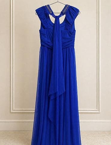 Zümrüd mavisi rəngdə uzun ziyafət/libas. Yebidir S razmer yəni 36 — 2