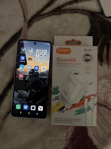 processor core i7: Tecno Spark 10 Pro, 256 GB, rəng - Ağ, Barmaq izi, Face ID — 9
