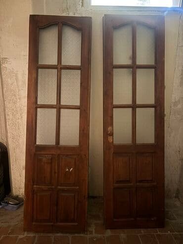 taxta otaq qapıları: Mətbəx üçün İşlənmiş Otaq qapısı 60x200 sm Zamok ilə, Zəmanətsiz, Ünvandan götürmə — 1