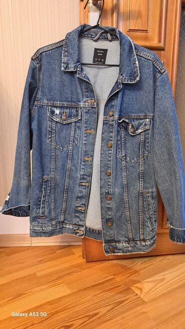 zara gödəkçə: Cins kurtka, Bershka, S — 1