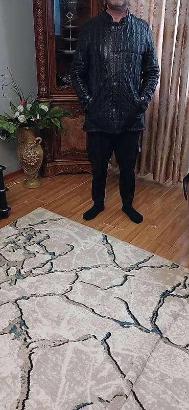 oğlan paltarları: Kurtka, Dəri, Qış, 2XL — 6