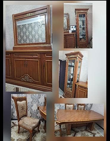 Для гостиной, Овальный стол, 6 стульев