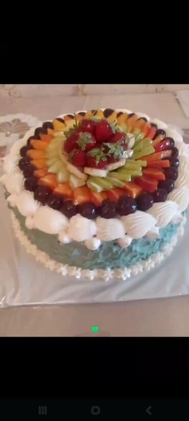 gəncə xalça: Məhsul: Meyvəli biskvit tortları.Çəkisi çox böyükdür Təsvir: - — 2