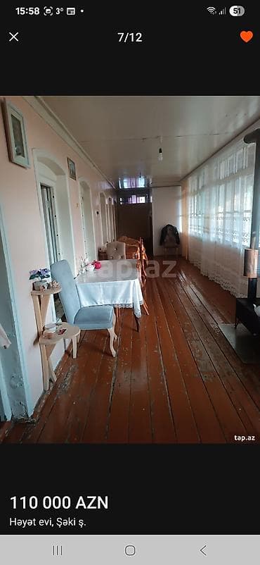 razinde kiraye evler: Həyət evi – Şəki şəhəri Əsas yolun kənarında, avtobus dayanacağının — 5