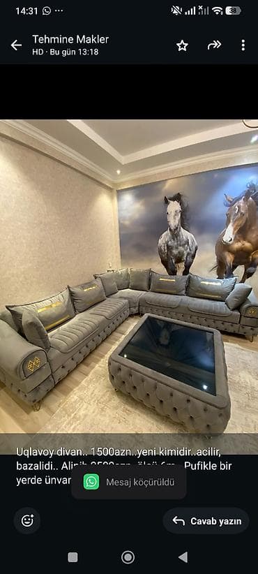 Uqlavoy divan. 1500azn. yeni kimidir. acilir, bazalidi. Alinib