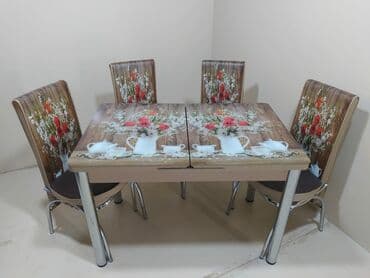 телефон флай 510: *Hazır elde olan* ✔️Türk istehsalı🇹🇷 ✔️Kuxna üçün stol stul dəsti ✔️ — 17