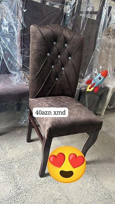 metbext stol stulu: Qonaq otağı üçün, Qatlanmayan, Stul — 1
