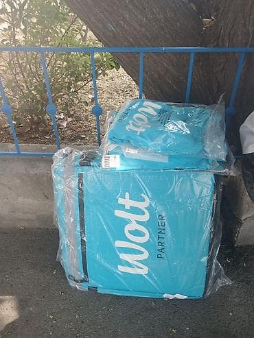Оборудование для ресторанов, кафе: Wolt Partner termo çatdırılma çantası - Rəng: Wolt mavi - Üstündə — 2