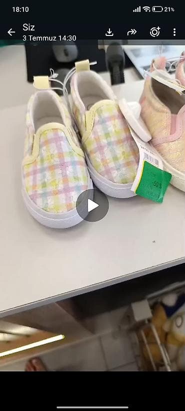 Yeni alinib . razmer sehvdi olmadi usaga .Uşaq slip-on ayaqqabısı - — 2