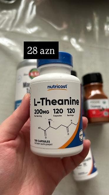 Nutricost L-Theanine – 200 mq, 120 kapsul - Marka: Nutricost -