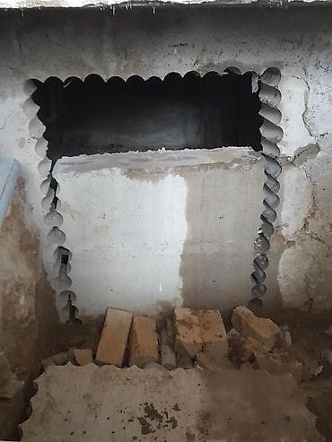 Beton kəsimi beton deşimi betondan delimlerin açılması betondan