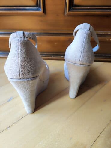замшевые туфли на платформе: Туфли, Размер: 35, Б/у — 2