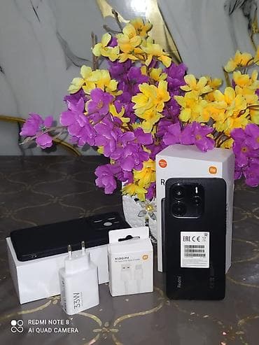 iphoneler: Redmi 14R, 256 GB, rəng - Qara, Barmaq izi, İki sim kartlı, Face ID — 1