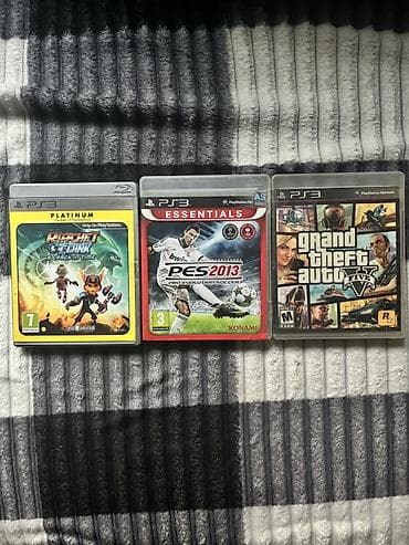 Видеоигры и приставки: PS3 üçün 3 ədəd orijinal Blu‑ray oyun diski seti - Ratchet & — 1