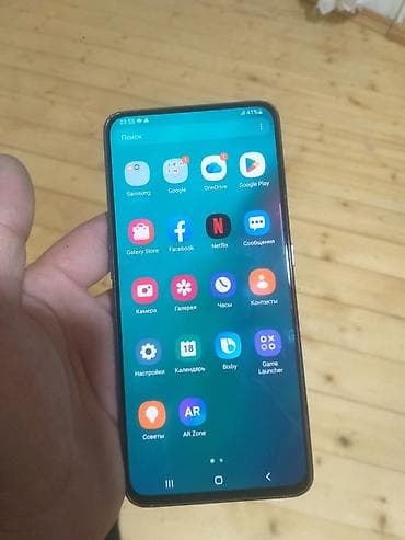 philips xenium 9@9h: Samsung Galaxy A80, 128 GB, rəng - Boz, İki sim kartlı, Face ID, Sensor — 1